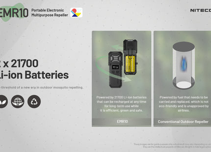 Repelente de mosquitos EMR10 NITECORE