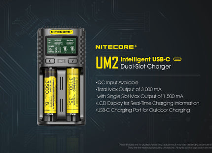 Cargador de baterías UM2 NITECORE