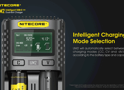 Cargador de baterías UM2 NITECORE