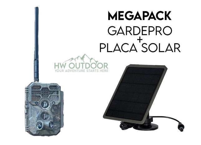 PACK Cámara GARDEPRO X60 PRO + Placa Solar